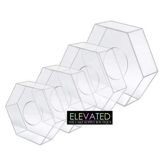 Hexagon Fillable Acrylic Tiers