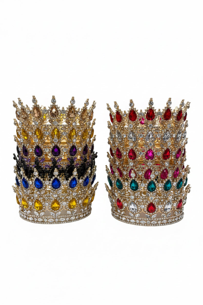 Colored Rhinestone Crown