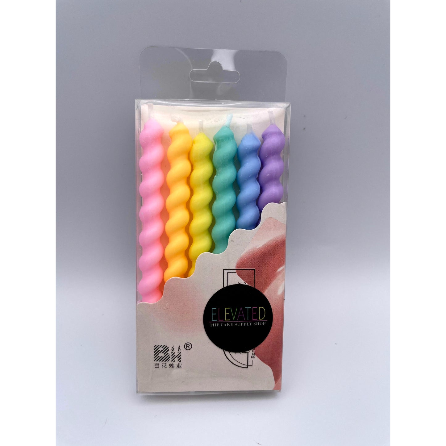 Rainbow Pastel Candles
