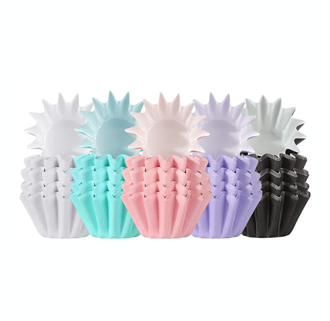 12ct pastel wavy cupcake liner
