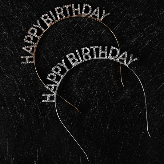 rhinestone happy birthday headband