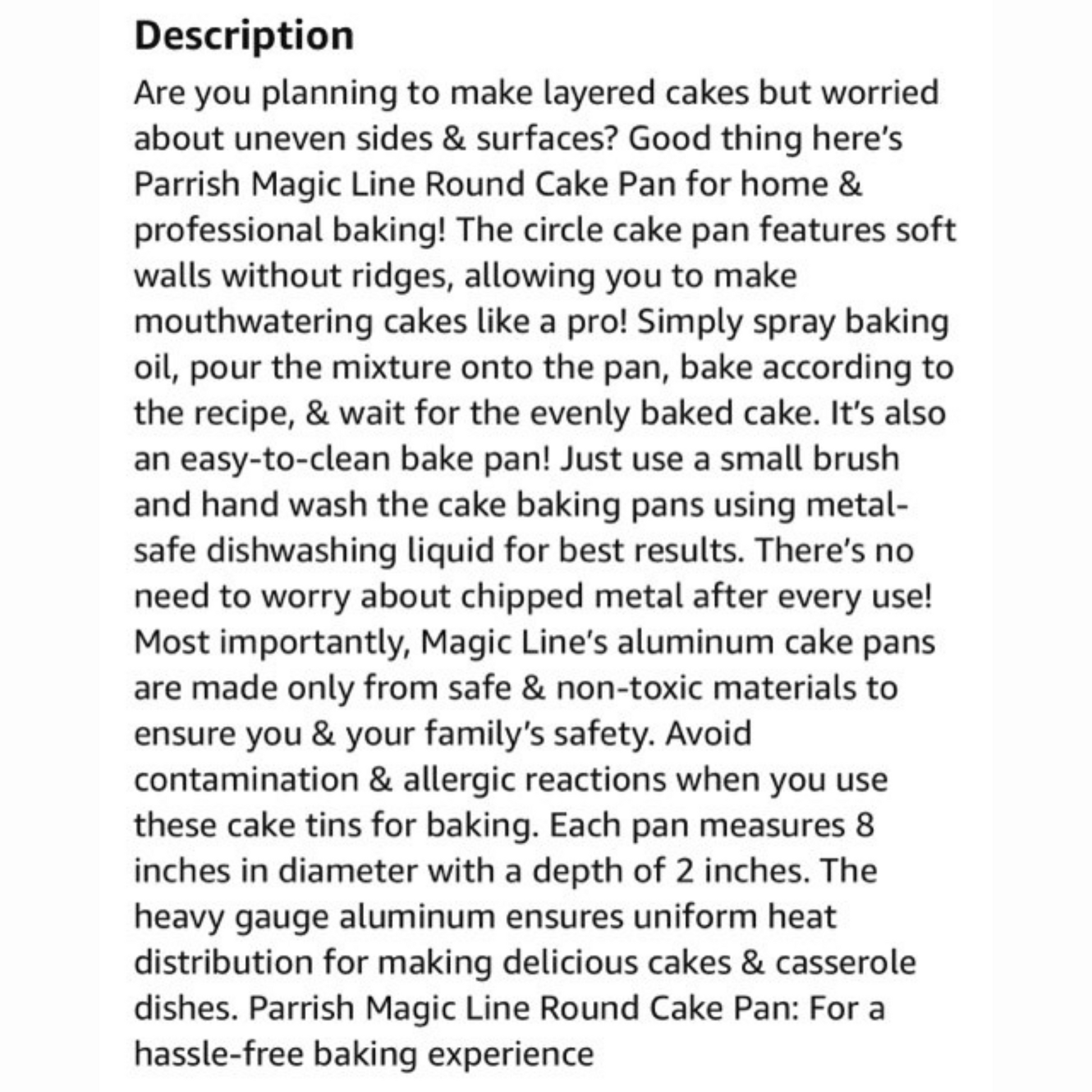 Parrish / Magic Line 9 x 13 x 2 Baking Pan - Sweet Baking Supply