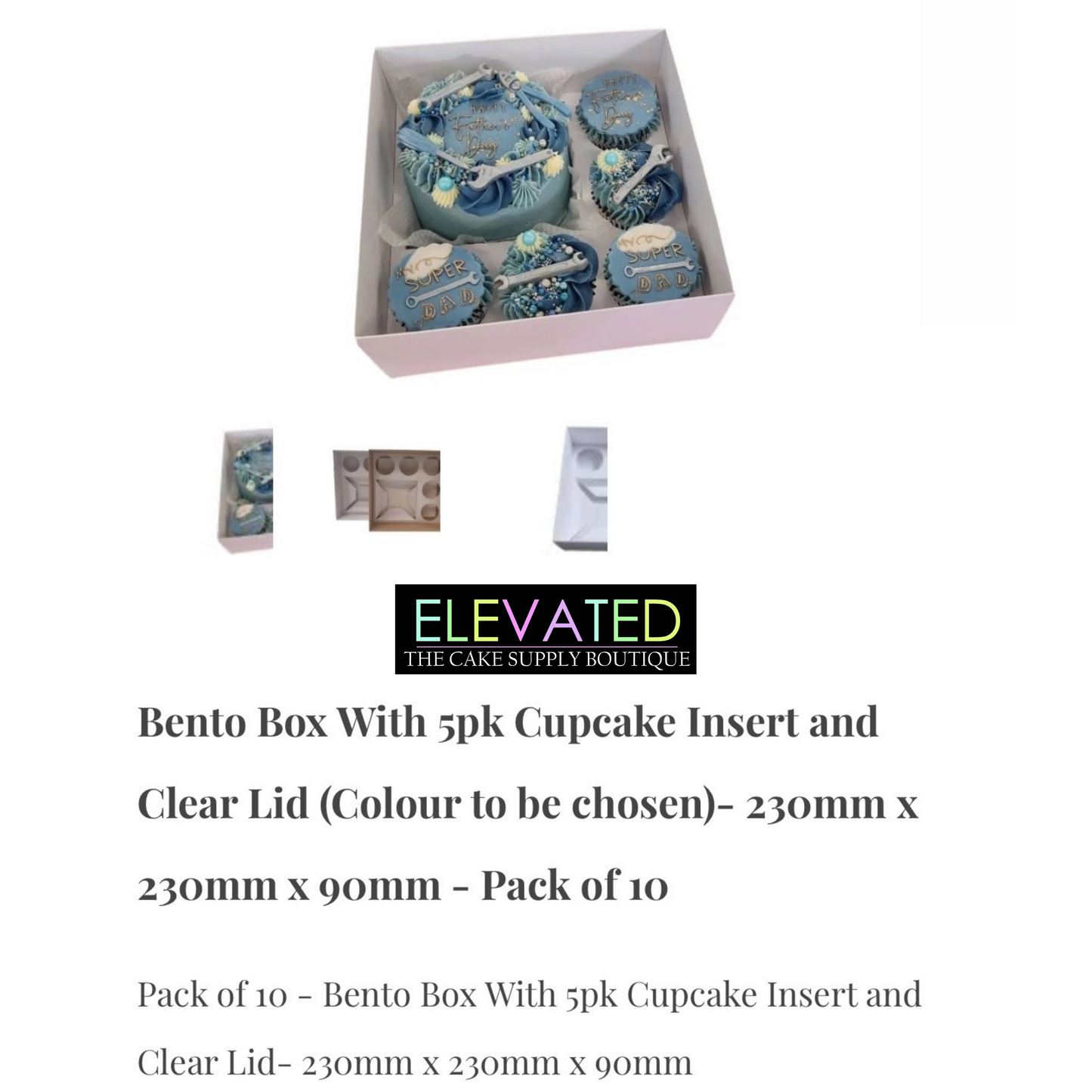 Elevated Bento Boxes 5 Count