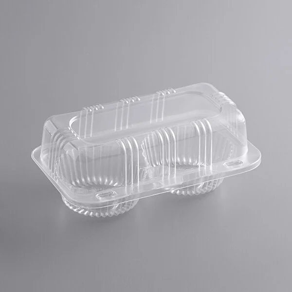 2 count clamshell cupcake container