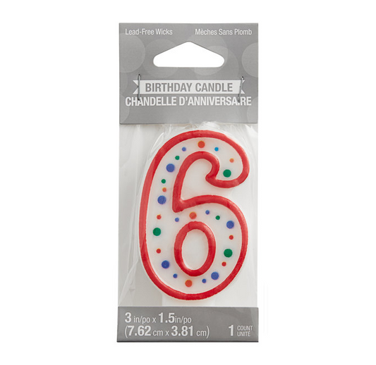 Children’s number candles